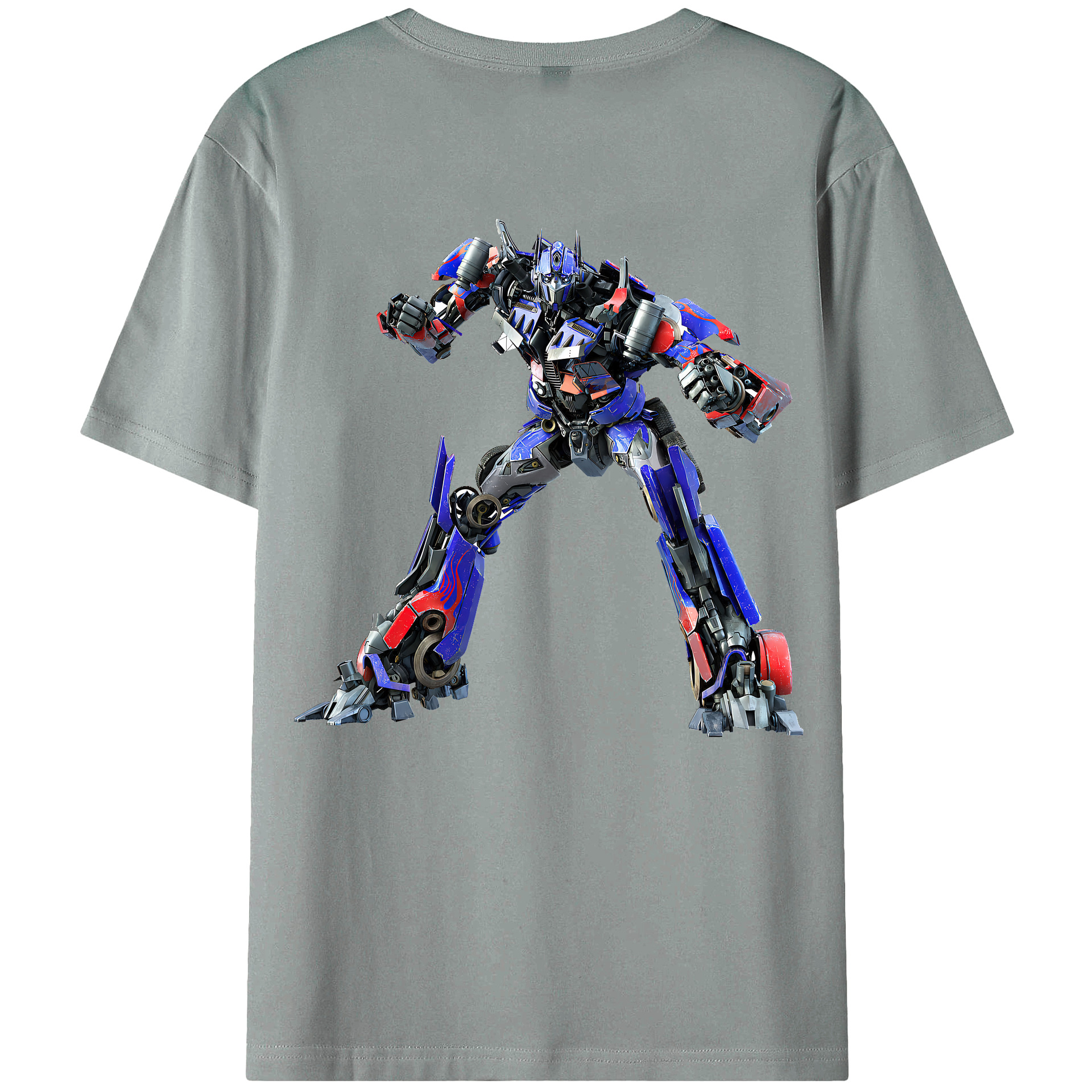 （画像用） Transformers トランスフォーマー 綿100％ メンズ半袖Tシャツ（バックプリント） 通気性